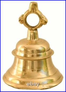 Religious Decorative Hanging Bell Solid Brass Heavy Bell with Deep Sound 5'