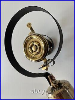Restored Antique Old Victorian Brass Servants Butler Bell Pull Door Shop (SB301)