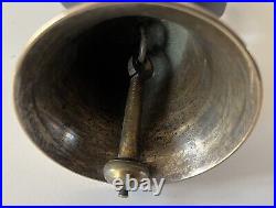 Restored Antique Old Victorian Brass Servants Butler Bell Pull Door Shop (SB301)