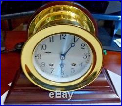 Restored Chelsea Ship Bell Clock Large 6 Dial Serial No. 876077