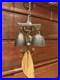 Richard Fisher Old Vintage Triple Bell Wind Chime Tuned Beautifully Patina