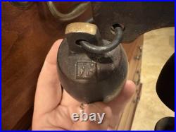 Richard Fisher Old Vintage Triple Bell Wind Chime Tuned Beautifully Patina Richard Fisher Old Vintage Triple Bell Wind Chime Tuned Beautifully Patina