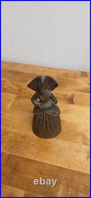 Royal Lady Brass 19th Century Antique Servant Bell Great & Working Condition