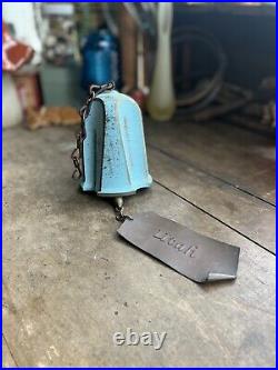 Rustic Farmhouse Brass Bronze Bell With Utah Label Clapper Quality Heavy Bell