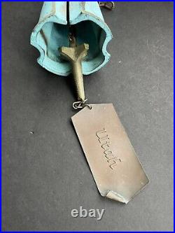 Rustic Farmhouse Brass Bronze Bell With Utah Label Clapper Quality Heavy Bell
