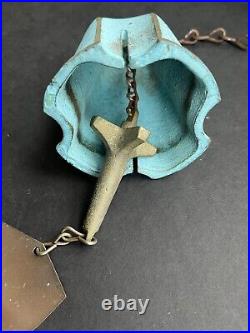 Rustic Farmhouse Brass Bronze Bell With Utah Label Clapper Quality Heavy Bell