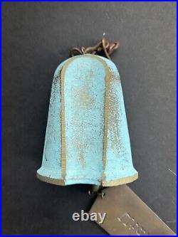 Rustic Farmhouse Brass Bronze Bell With Utah Label Clapper Quality Heavy Bell
