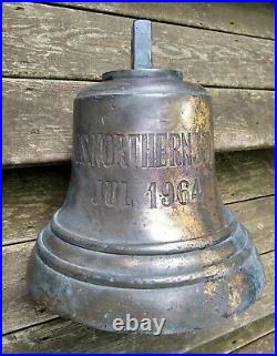 S. S. Northern Joy Vintage Cast Brass Bronze Ships Bell Authentic Nautical