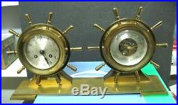 Salelm Ships Bells Brass Clock And Barometer