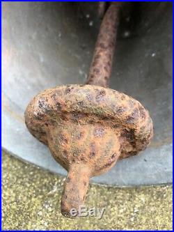 Salvaged Antique Georgian brass bronze ship Fire Alarm Scramble bell Vintage Old