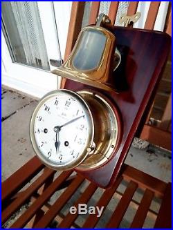 Schatz Royal Mariner 8 Bells Ships Clock And Bell With Ships Watch Striking