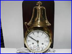 Schatz Royal Mariner Ship Clock with Bell, vintage, good working condition