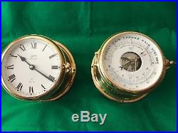 Schatz Royal Mariner Ship's Bell Clock (Quartz) and Barometer