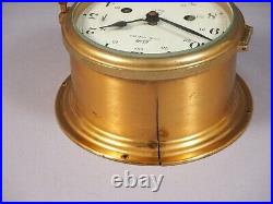 Schatz Royal Mariner Ships Bell 8 Day withKey Brass Made in Germany WORKS