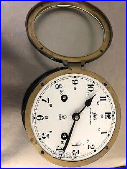 Schatz Royal Mariner Vintage German 8 Day Marine Ships Bell Clock