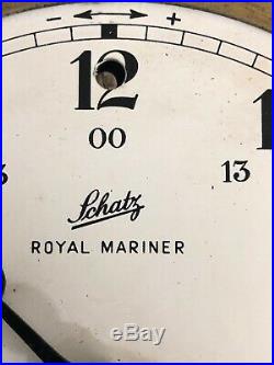 Schatz Royal Mariner Vintage German 8 Day Marine Ships Bell Clock