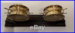 Schatz Ships Bell 8 Day 7 Jewels Clock and Barometer in Working Condition