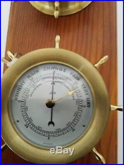 Schatz Vintage Royal Mariner 6 Bell 8 Ship Clock and Barometer