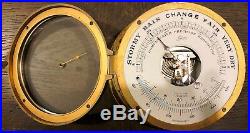 Schatz Vintage Royal Mariner 6 Bell 8 Ship Clock and Barometer
