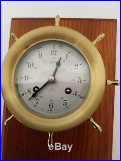 Schatz Vintage Royal Mariner 6 Bell 8 Ship Clock and Barometer