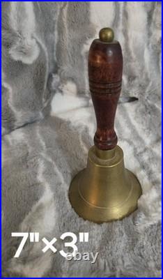 School Church Service Handheld Bell Vintage 1950s USA