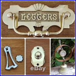 Servants Bell Butler Maid Door Knobs Handles Victorian Knocker Lock Brass Push