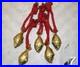 Set Of 05 Bells Brass Fish Shape Hanging Bell Baby Room Set Home Dec Item GTX