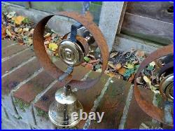 Set Of 4 Refurbished Servants Maid Butler Bell Brass Bells Door Knobs Handles