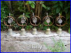 Set Of 5 Reclaimed Servants Maid Butler Bell Brass Bells Door Knobs Handles