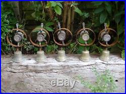 Set Of 5 Servants Maid Butler Bell Brass Reclaimed Bells Door Knobs Handles