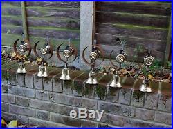 Set Of 6 Refurbished Servants Maid Butler Bell Brass Bells Door Knobs Handles