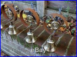 Set Of 6 Refurbished Servants Maid Butler Bell Brass Bells Door Knobs Handles