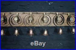 Set of 12 Matching Brass Servants Bells