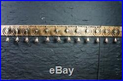 Set of 12 Matching Brass Servants Bells