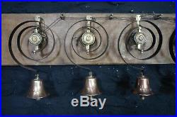 Set of 12 Matching Brass Servants Bells