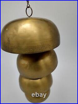 Set of 4 Hanging Brass Cow Temple Type Bells