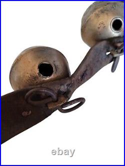 Set of 6 Antique Sleigh Bells 2.5, and 3 H. H. Bevin 27
