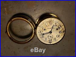 Seth Thomas 8 BIG BOY Ship's Bells Clock, Solid Brass No Key