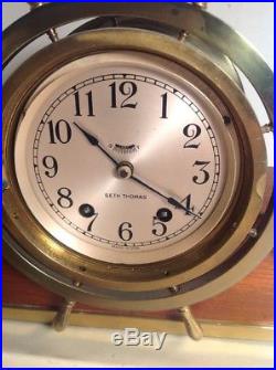 Seth Thomas Helmsman Ships Bell Clock