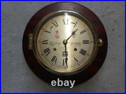 Sewills Ships Bell Clock. Vintage. Christmas! Spares or Repairs needs service
