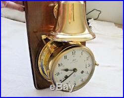 Ship Clock Schatz Royal mariner open bell service by clockmaker (by me)