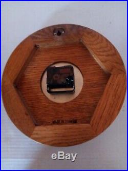 Ship's Clock Bell Clock Co Quartz Brass/Oak USA