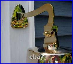 Ships Bell Large Solid Brass withMounting Bracket NEW