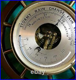 Ships bell clock and barometer