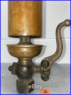 Single Chime BRASS Whistle Valve Antique Steam Air Hit Miss Bell Vintage