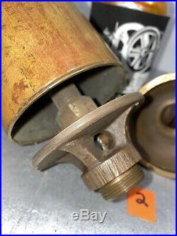 Single Chime BRASS Whistle Valve Antique Steam Air Hit Miss Bell Vintage