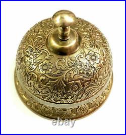 Solid Brass Antique Design Desk Bell Office, Hotel Front Counter, Best Gift