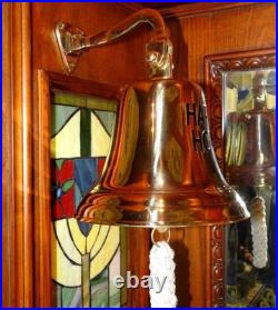 Solid Brass Bell with Rope Happy Hour Solid Brass Bell with Rope Happy Hour