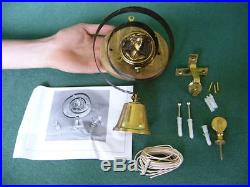 Solid Brass Claverley Bell Pull and Servants Bell Traditional Antique Style
