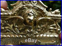 Solid Brass Decorative Large Push Bell Plate & Space Name Cherub Angel Project